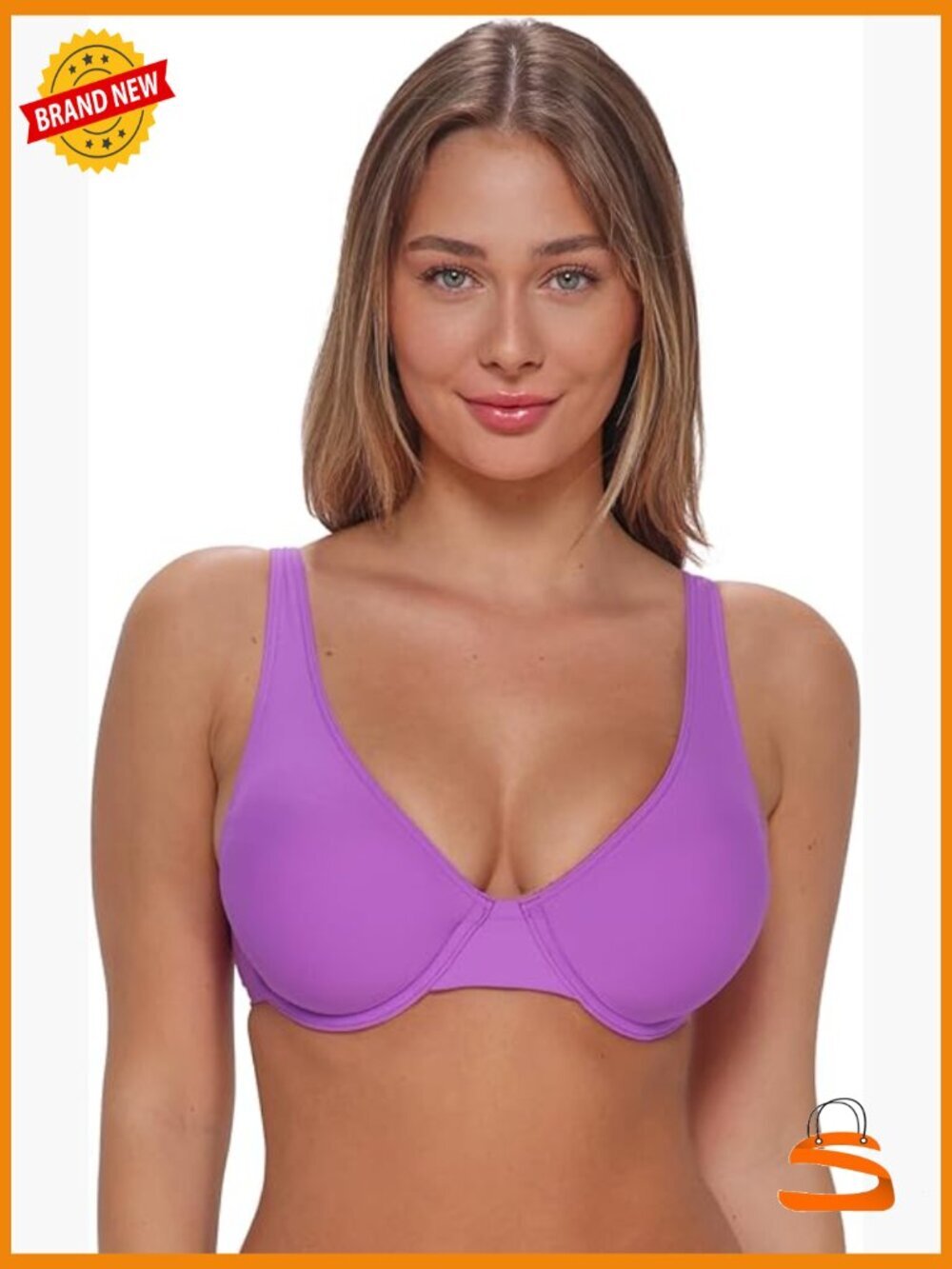 Underwire Bikini Top, Recycled Nylon, UPF 25, Hand Wash Only